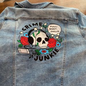 Crime Junkies Podcast Jean Jacket